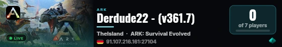 Derdude22 - (v361.7) live status badge