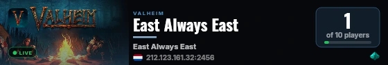 East Always East live status badge