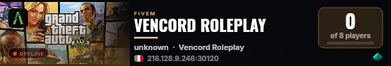 VENCORD ROLEPLAY live status badge