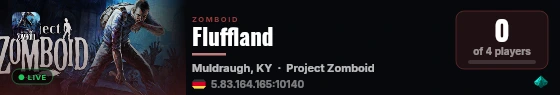 Fluffland live status badge