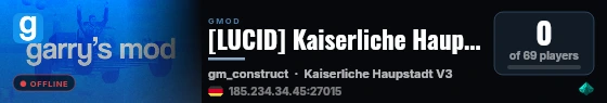 [LUCID] Kaiserliche Hauptstadt | DEV | live status badge