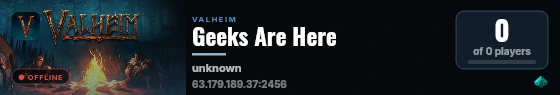 Geeks Are Here live status badge