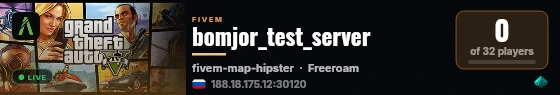 bomjor_test_server live status badge