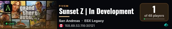 SunsetZ | [ESX Legacy] live status badge