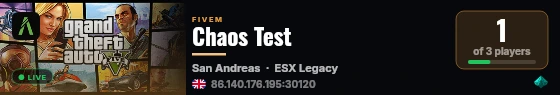 Chaos Test live status badge
