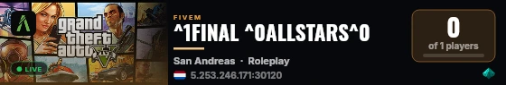 ^1FINAL ^0ALLSTARS^0 live status badge