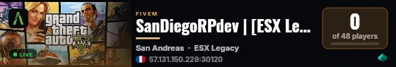 SanDiegoRPdev | [ESX Legacy] live status badge