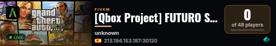 [Qbox Project] FUTURO SERVER live status badge
