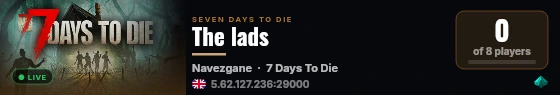 The lads live status badge