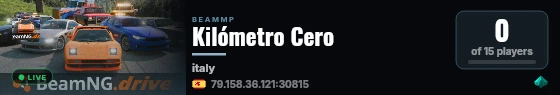 Kilómetro Cero live status badge