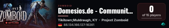 Domesios.de - Community Server live status badge