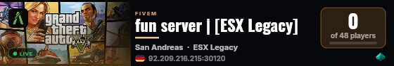 fun server | [ESX Legacy] live status badge
