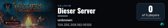 Dieser Server live status badge