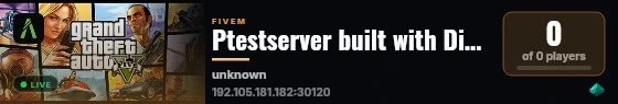 Ptestserver built with Dingles Test Server! live status badge