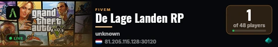 De Lage Landen RP live status badge