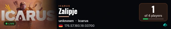 Zalipje live status badge