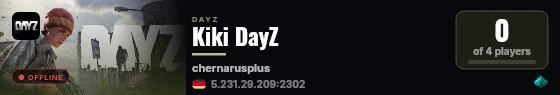 Kiki DayZ live status badge