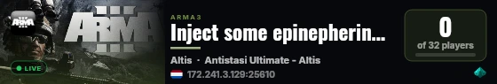 Inject some epinepherine Life RP live status badge