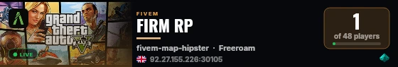 FIRM RP live status badge