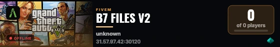 B7 FILES V2 live status badge