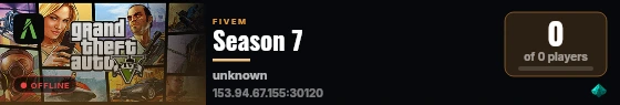 Season 7 live status badge