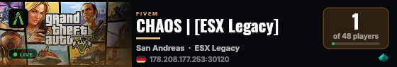 CHAOS | [ESX Legacy] live status badge