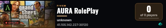 AURA RolePlay live status badge