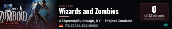 The Magic Zombies live status badge