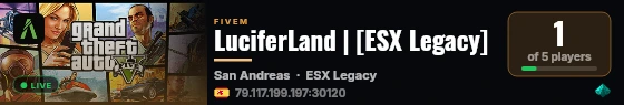 LuciferLand | [ESX Legacy] live status badge