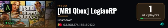 [MRI Qbox] LegiaoRP live status badge