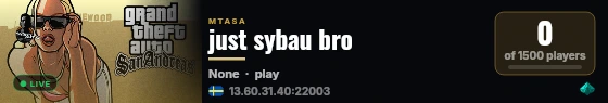just sybau bro live status badge