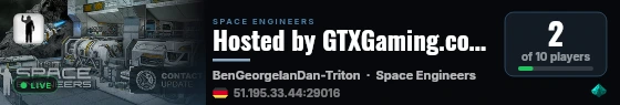 Hosted by GTXGaming.co.uk live status badge