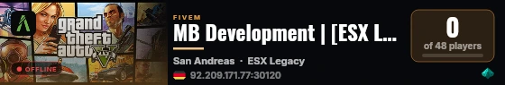 MB Development | [ESX Legacy] live status badge