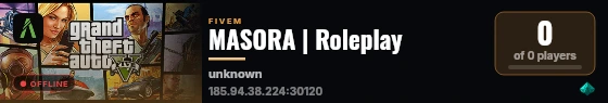 MASORA | Roleplay live status badge