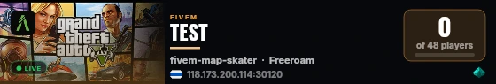 TEST live status badge