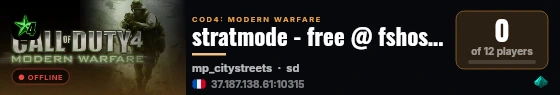 stratmode - free @ fshost.me live status badge