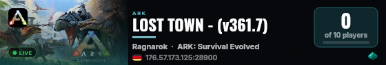 LOST TOWN - (v361.7) live status badge