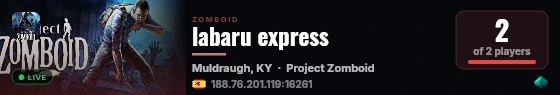 labaru express live status badge