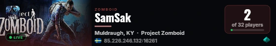 SamSak live status badge