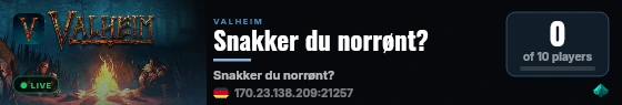 Snakker du norrønt? live status badge