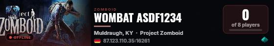 WOMBAT ASDF1234 live status badge