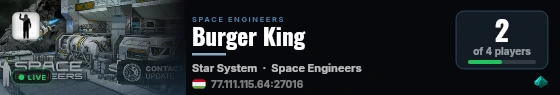 Burger King live status badge