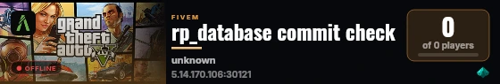 rp_database commit check live status badge