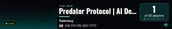 The Isle - Powered by GTXGaming.co.uk live status badge