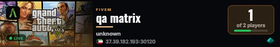 qa matrix live status badge
