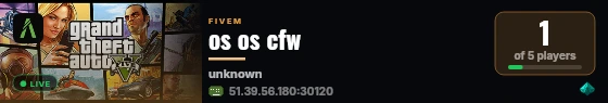 os os cfw live status badge