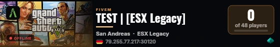 TEST | [ESX Legacy] live status badge