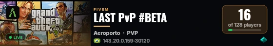 LAST PvP #BETA live status badge