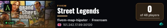Street Legends live status badge