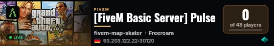 [FiveM Basic Server] Pulse live status badge